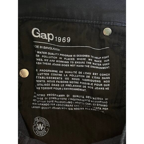 Gap 1969 True Skinny Over Dark Wash Jeans Size 26 Regular. - Picture 6 of 7